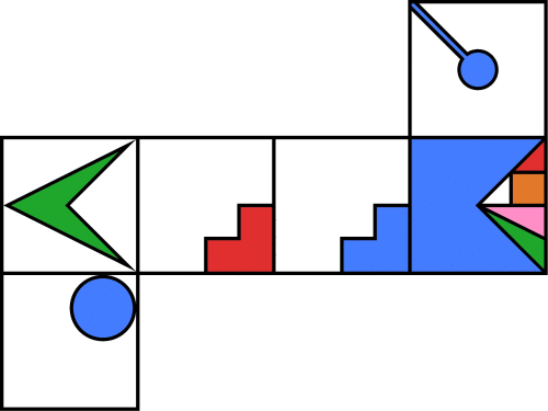 Folding 2 dimensional nets